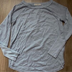 Light Blue Long Sleeve Top